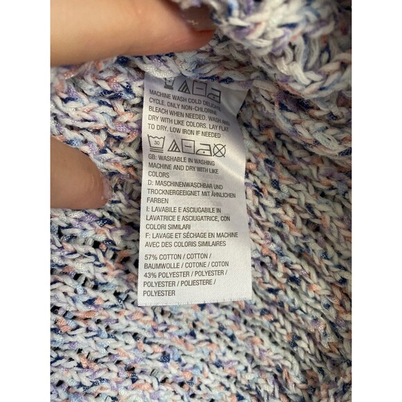 Naturals D & CO Pullover Sweater Pastel Knit - SIZE XL - - Picture 3 of 4
